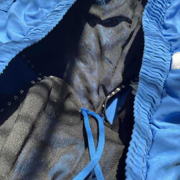 Men's HUGO BOSS Sea Blue Swim Trunks Swimsuit Logo Size XL Fishing outdoor - Picture 8 of 10